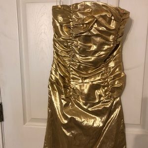 Gold Lame Dress 8
